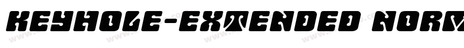 Keyhole-Extended Normal字体转换